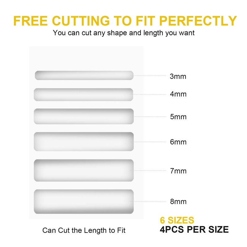 Feramox Ring Size Adjuster for Loose Rings 48 PCS Invisible Ring Spacer Sizer Adjuster Fit Wide Rings - Image 3